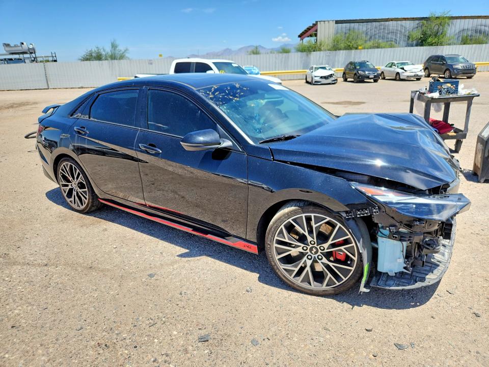 2022 Hyundai Elantra VIN KMHLW4AK8NU001346 COPART salvage auction — FRONT END, Az - Cert Of Title - Salvage, sold $5,200 on 2026-07-08 (photo 4)