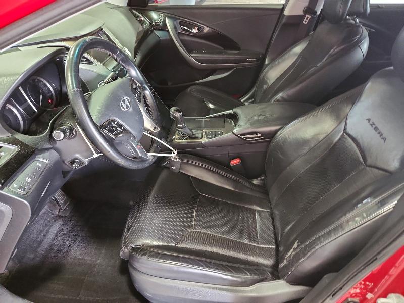 2013 Hyundai Azera VIN KMHFH4JG7DA213447 COPART salvage auction — FRONT END, Va - Cert Of Title - Salvage, sold $1,000 on 2026-07-02 (photo 7)
