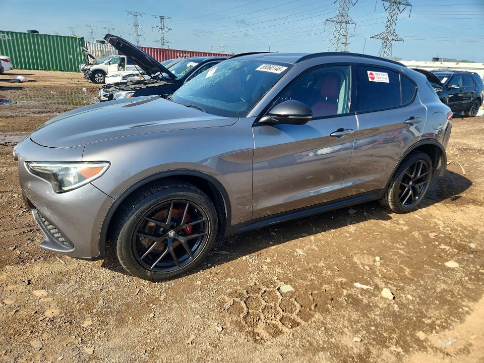 2020 Alfa romeo Stelvio VIN ZASPAKAN8L7C91447 COPART salvage auction — REAR END, Il - Salvage Certificate, sold $3,950 on 2026-07-30 (photo 1)