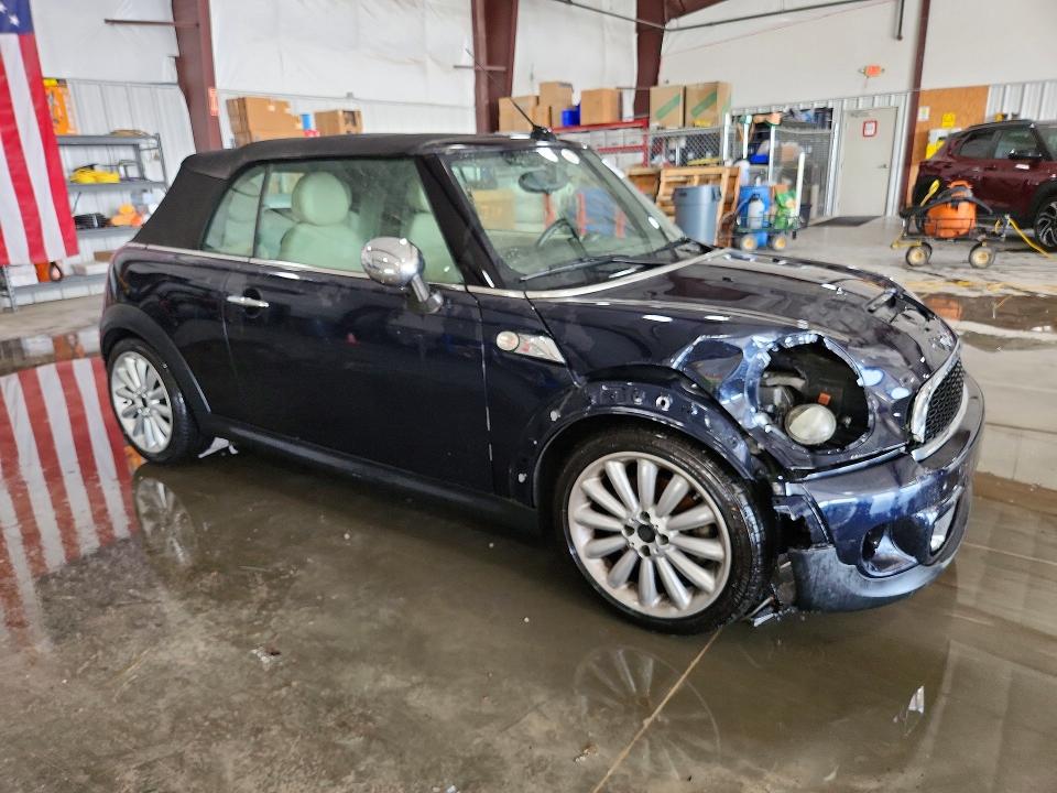 2013 Mini Cooper VIN WMWZP3C52DT550507 COPART salvage auction — FRONT END, Il - Salvage Certificate, sold $1,250 on 2026-08-05 (photo 4)