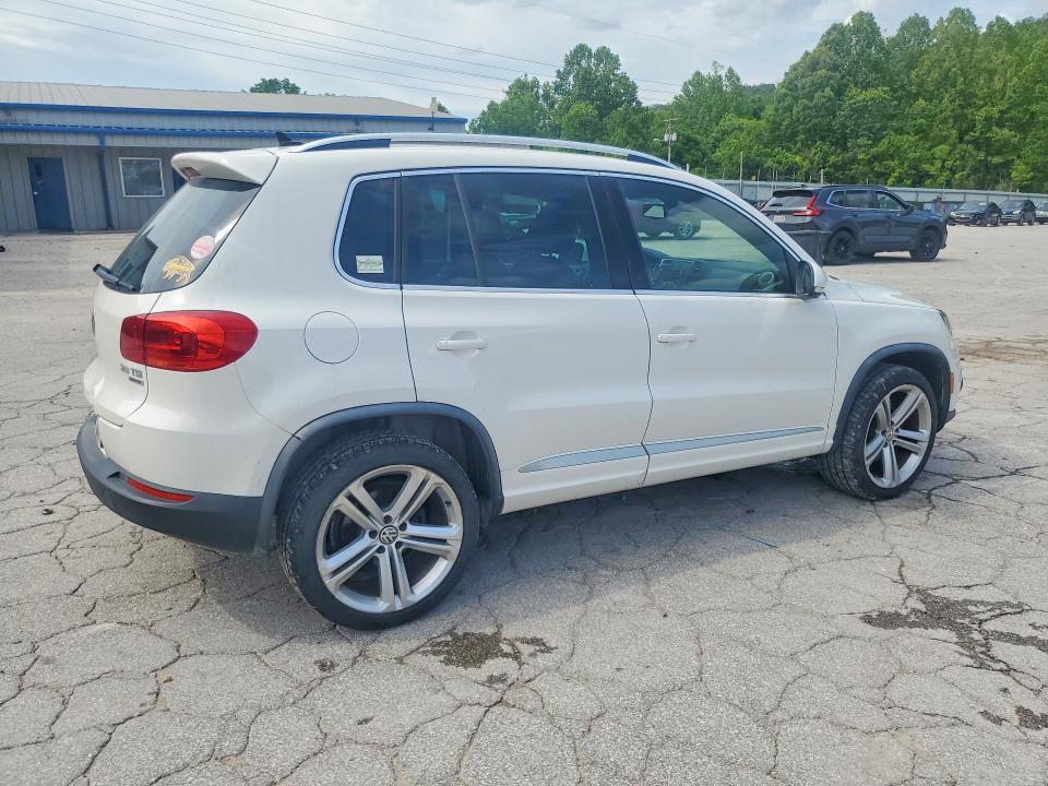2014 Volkswagen Tiguan VIN WVGBV3AX5EW026066 COPART salvage auction — WATER/FLOOD, VA - CERT OF TITLE-SALVAGE WATER, sold $1,350 on 2026-07-23 (photo 3)