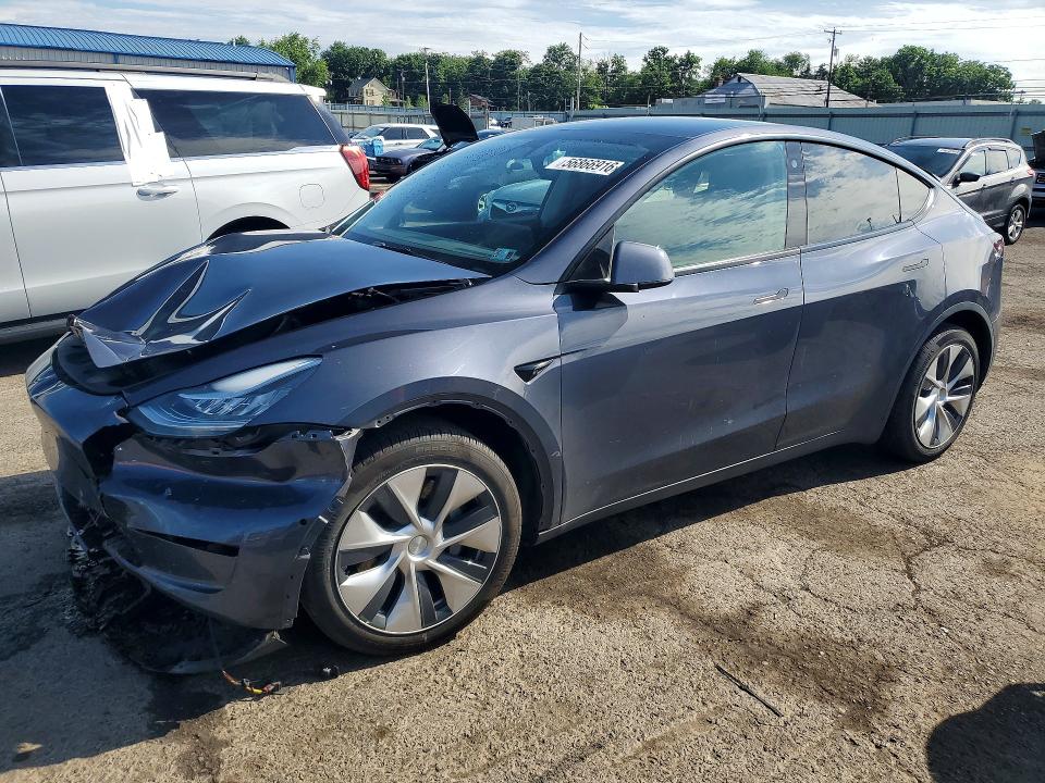 2022 Tesla Model y VIN 7SAYGDEE7NF357438 COPART salvage auction — FRONT END, Pa - Certificate Of Salvage, sold $7,000 on 2026-07-24 (photo 1)