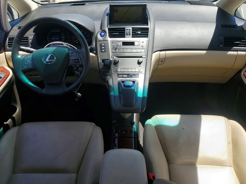 2010 Lexus Hs 250h VIN JTHBB1BA0A2007209 COPART salvage auction — FRONT END, Ca - Salvage Certificate, sold $4,650 on 2026-07-09 (photo 8)