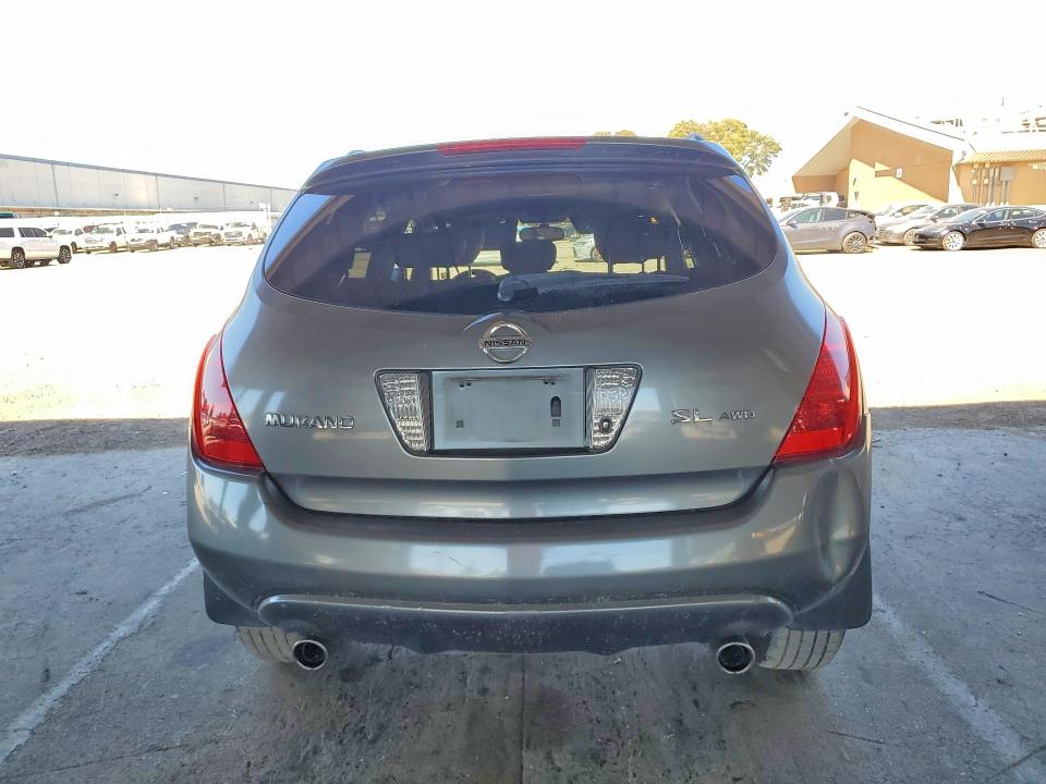 2005 Nissan Murano VIN JN8AZ08W05W411085 COPART salvage auction — FRONT END, Ca - Salvage Certificate, sold $200 on 2026-07-02 (photo 6)