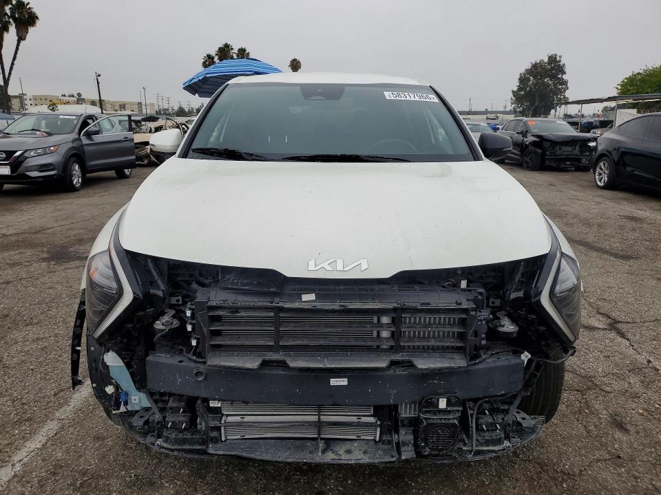 2025 Kia Sportage VIN KNDPVCDG3S7229758 COPART salvage auction — FRONT END, Ca - Salvage Certificate, sold $9,200 on 2026-07-02 (photo 5)
