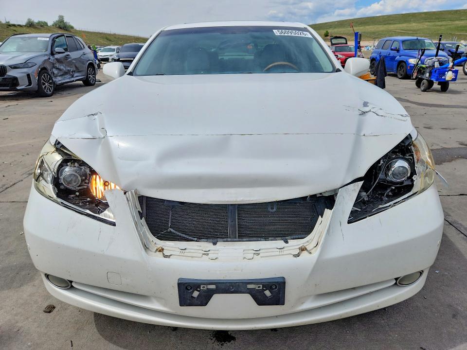 2008 Lexus ES VIN JTHBJ46G182170724 COPART salvage auction — FRONT END, Co - Public - Salvage Title, sold $950 on 2026-07-13 (photo 5)