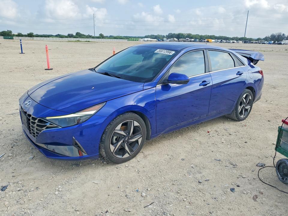 2021 Hyundai VIN 5NPLP4AG2MH038866 COPART salvage auction — REAR END, Tx - Salvage Vehicle Title, sold $5,800 on 2026-07-09 (photo 1)