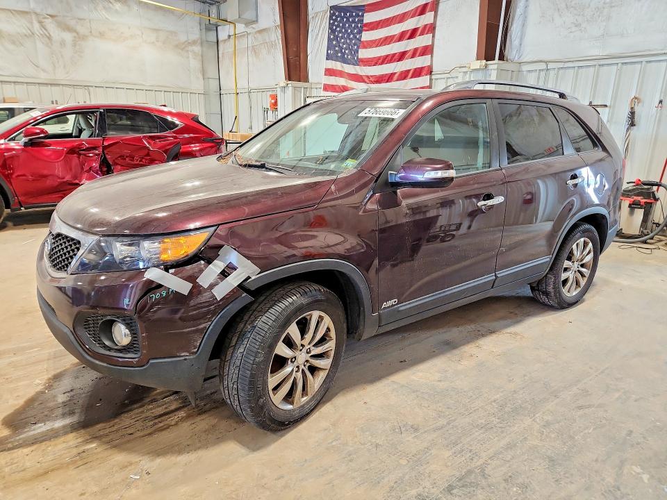 2011 Kia Sorento VIN 5XYKUDA21BG183071 COPART salvage auction — FRONT END, Wi - Certificate Of Title, sold $725 on 2026-07-08 (photo 1)