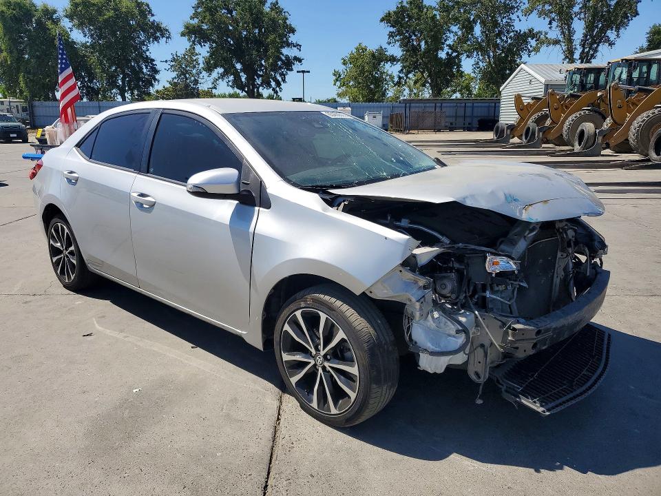 2017 Toyota Corolla VIN 5YFBURHE9HP691371 COPART salvage auction — FRONT END, Ca - Salvage Certificate, sold $1,800 on 2026-07-18 (photo 4)