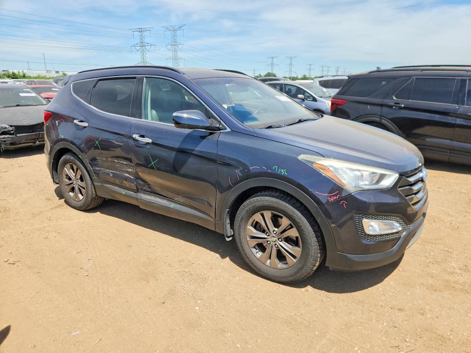 2013 Hyundai Santa fe VIN 5XYZU3LB6DG065736 COPART salvage auction — SIDE, Il - Salvage Certificate, sold $1,950 on 2026-07-07 (photo 4)