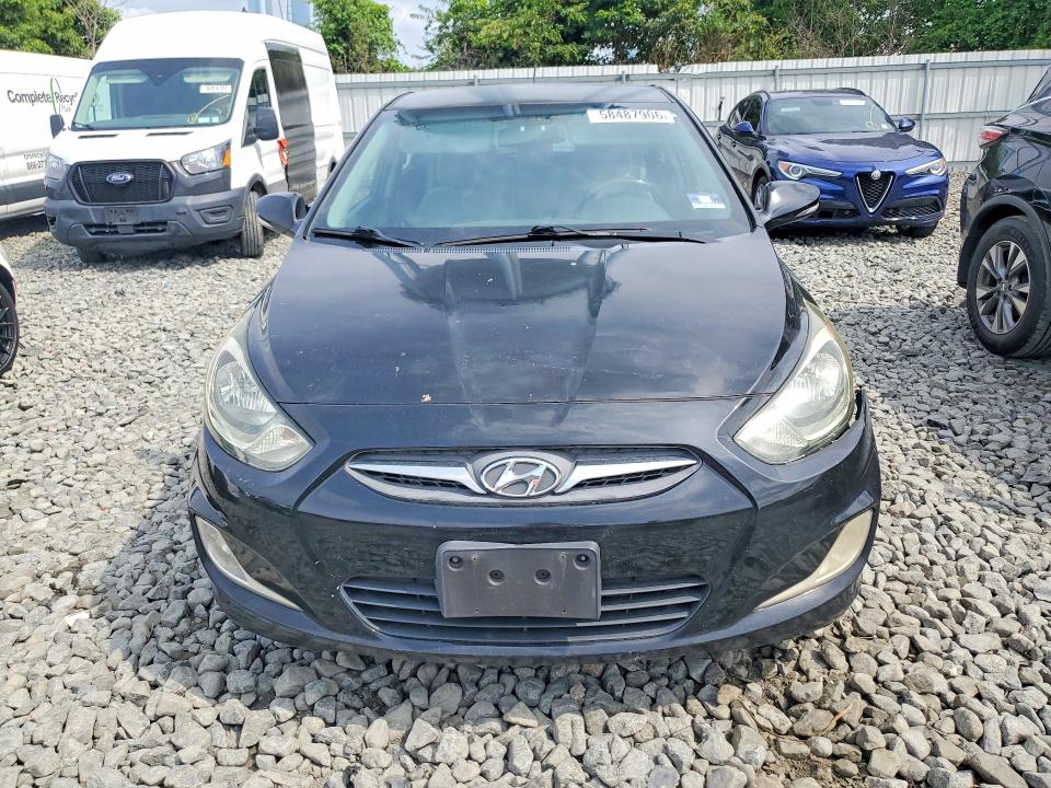 2013 Hyundai Accent VIN KMHCU5AE9DU119846 COPART salvage auction — SIDE, Nj - Cert Of Title-Salvage, sold $750 on 2026-07-22 (photo 5)