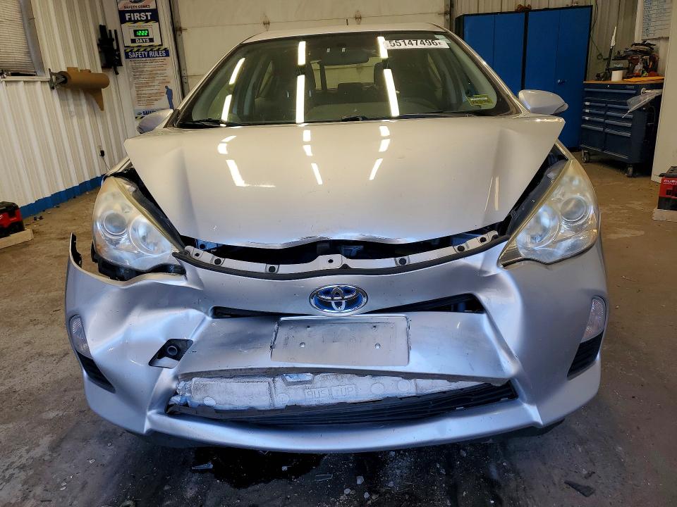 2012 Toyota Prius VIN JTDKDTB31C1519868 COPART salvage auction — FRONT END, Me - Cert Of Title-Salvage Collisio, sold $900 on 2026-07-02 (photo 5)