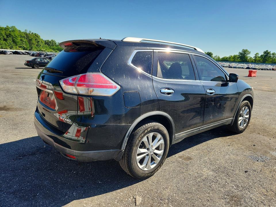 2016 Nissan Rogue VIN KNMAT2MV6GP692585 COPART salvage auction — SIDE, Pa - Certificate Of Salvage, sold $1,600 on 2026-07-07 (photo 3)