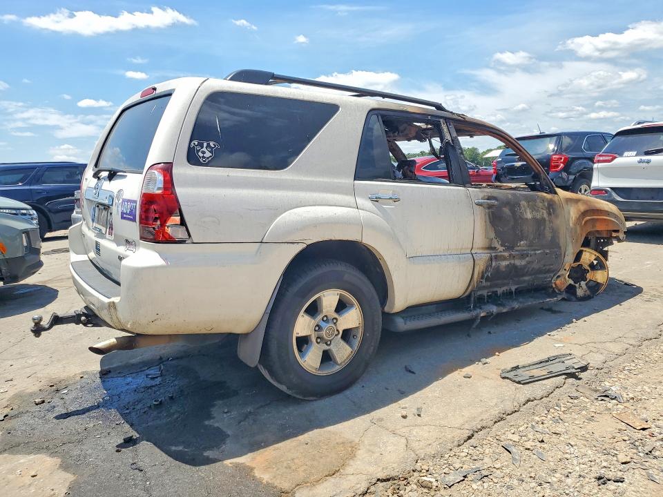 2008 Toyota 4runner VIN JTEZU14R68K020405 COPART salvage auction — BURN, GA - BILL OF SALE - PARTS ONLY, sold $575 on 2026-07-17 (photo 3)