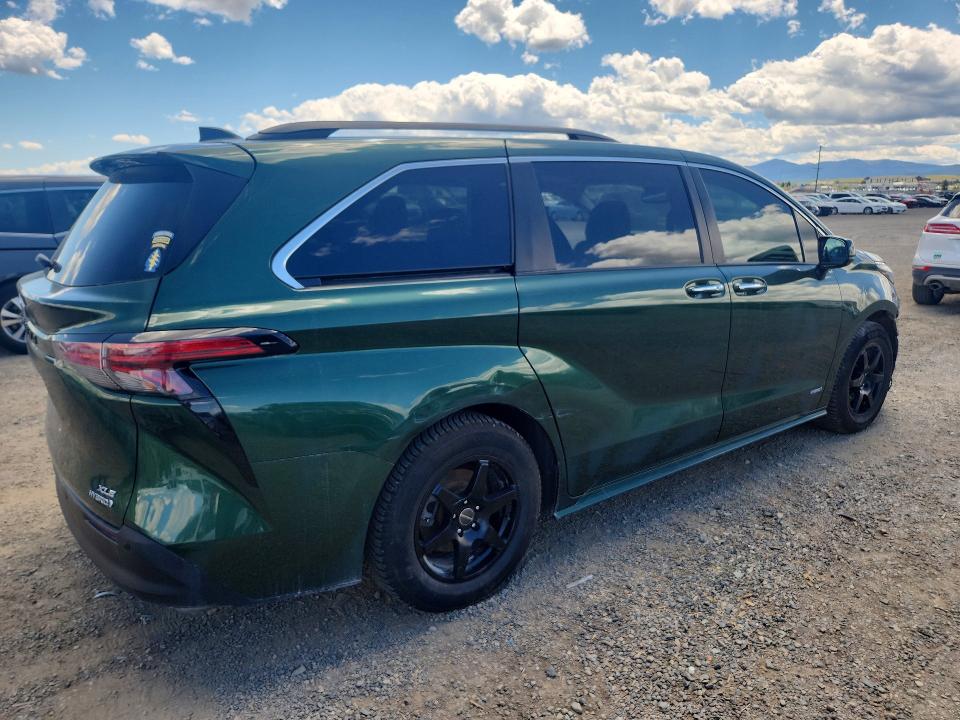 2021 Toyota Sienna VIN 5TDJSKFC8MS026716 COPART salvage auction — FRONT END, Mt - Salvage Certificate Of A Vehic, sold $4,100 on 2026-07-21 (photo 3)