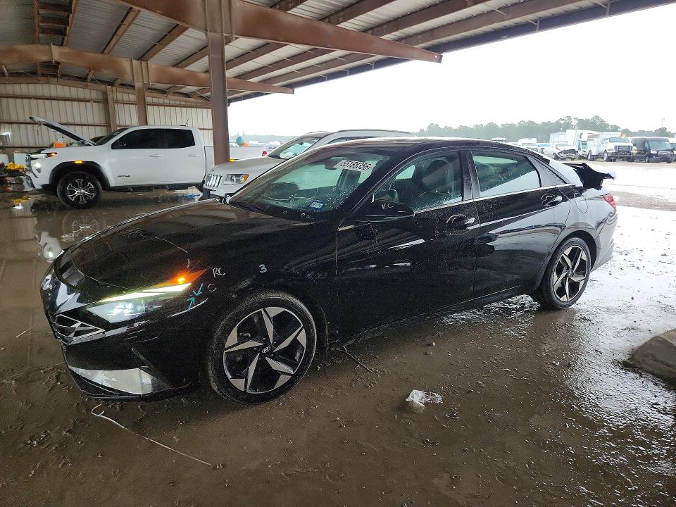 2021 Hyundai Elantra VIN KMHLP4AGXMU118403 COPART salvage auction — REAR END, Tx - Salvage Vehicle Title, sold $2,050 on 2026-07-31 (photo 1)