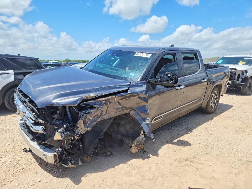 2024 Toyota Tundra VIN 5TFMA5AB6RX035965 COPART salvage auction — FRONT END, TX - SALVAGE VEHICLE TITLE (P), sold $18,500 on 2026-07-16 (photo 1)