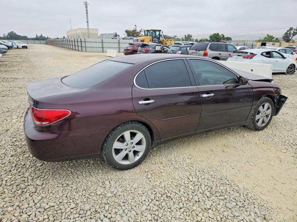 2005 Lexus ES VIN JTHBA30G855134669 COPART salvage auction — FRONT END, Ca - Salvage Certificate, sold $500 on 2026-07-09 (photo 3)