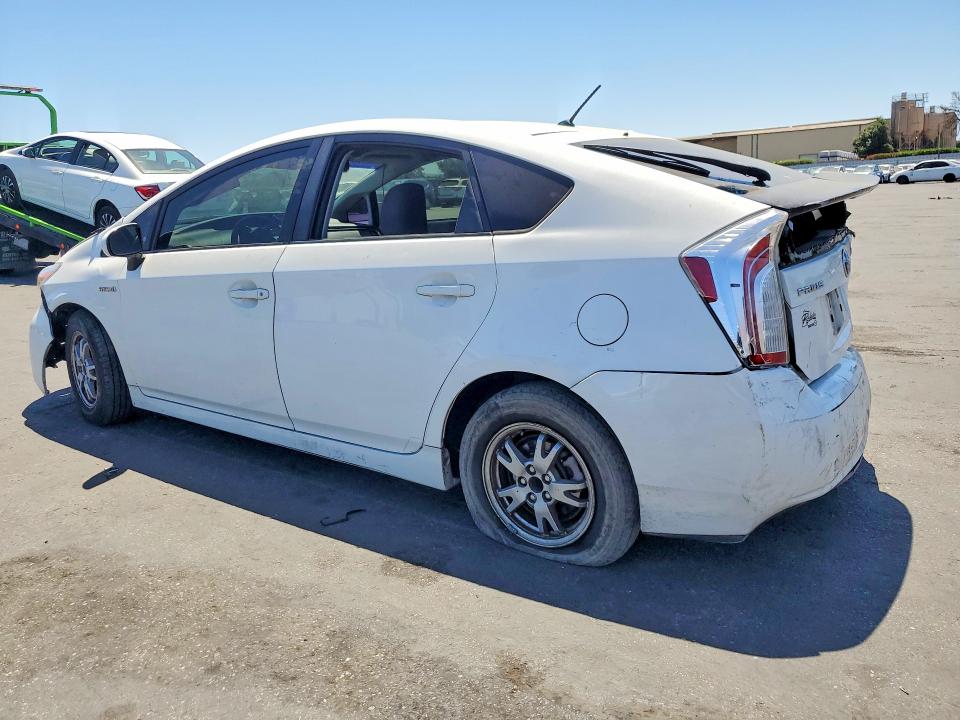 2012 Toyota Prius VIN JTDKN3DU3C5449401 COPART salvage auction — REAR END, CA - SALVAGE CERTIFICATE, sold $100 on 2026-07-28 (photo 2)