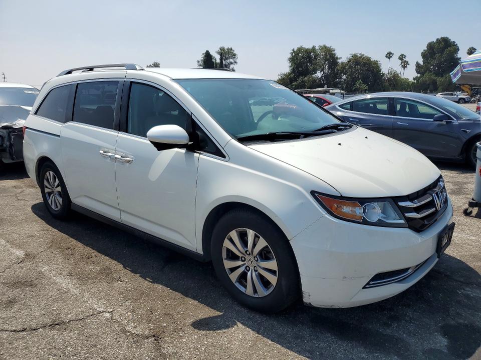 2016 Honda Odyssey VIN 5FNRL5H38GB091282 COPART salvage auction — NORMAL WEAR, CA - DIS/DLR/EXP ONLY CLEAN TITLE (P), sold $2,100 on 2026-07-10 (photo 4)