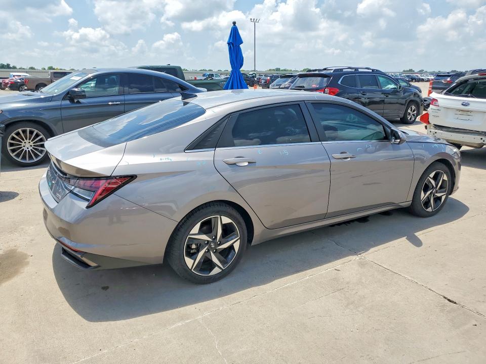 2022 Hyundai Elantra VIN KMHLN4AJ5NU031043 COPART salvage auction — HAIL, Tx - Certificate Of Title, sold $10,900 on 2026-07-13 (photo 3)
