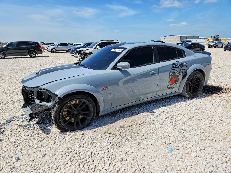 2022 Dodge Charger VIN 2C3CDXGJ4NH117208 COPART salvage auction — FRONT END, Tx - Salvage Vehicle Title, sold $18,200 on 2026-07-30 (photo 1)