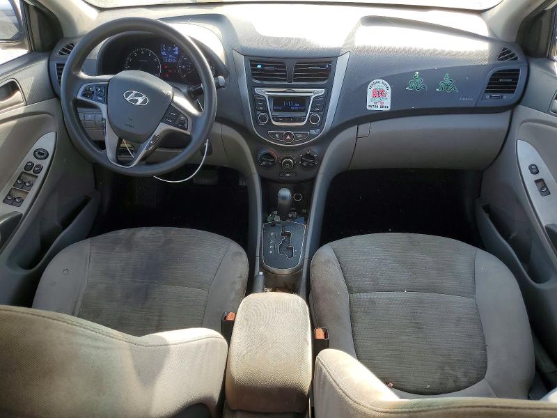 2016 Hyundai Accent VIN KMHCT4AE5GU990664 COPART salvage auction — FRONT END, Mt - Certificate Of Title, sold $350 on 2026-07-10 (photo 8)