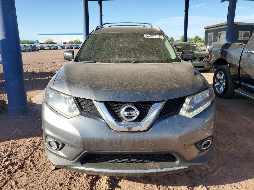 2016 Nissan Rogue VIN JN8AT2MT9GW007908 COPART salvage auction — NORMAL WEAR, AZ - CERTIFICATE OF TITLE, sold $175 on 2026-07-28 (photo 5)