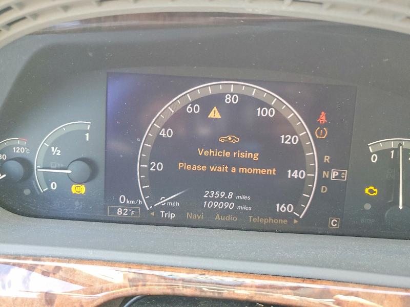 2007 Mercedes-benz S-klasse VIN WDDNG71X07A118484 COPART salvage auction — FRONT END, Ca - Salvage Certificate, sold $775 on 2026-07-08 (photo 9)