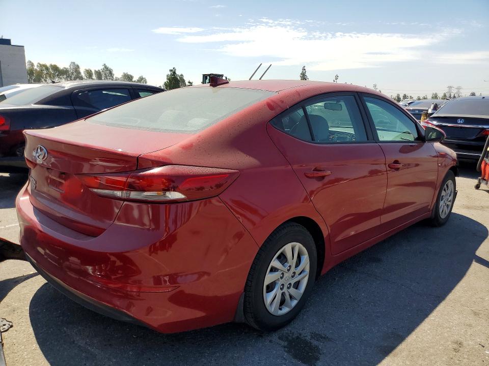2017 Hyundai Elantra VIN KMHD74LF8HU408511 COPART salvage auction — FRONT END, Ca - Salvage Certificate, sold $1,750 on 2026-07-09 (photo 3)