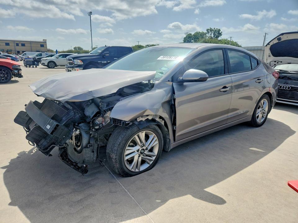 2020 Hyundai Elantra VIN KMHD84LF9LU910482 COPART salvage auction — FRONT END, Tx - Certificate Of Title (P), sold $1,500 on 2026-07-16 (photo 1)