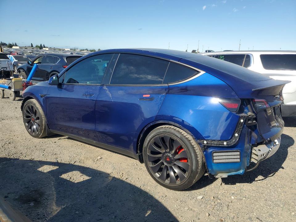 2022 Tesla Model y VIN 7SAYGDEF8NF565563 COPART salvage auction — FRONT END, Ca - Salvage Certificate, sold $10,600 on 2026-07-23 (photo 2)