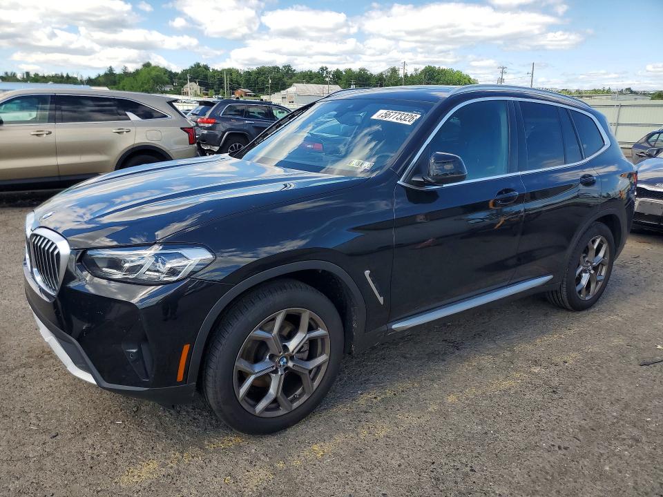 2022 BMW X3 VIN 5UX53DP05N9N03535 COPART salvage auction — FRONT END, PA - CERTIFICATE OF SALVAGE, sold $350 on 2026-07-31 (photo 1)