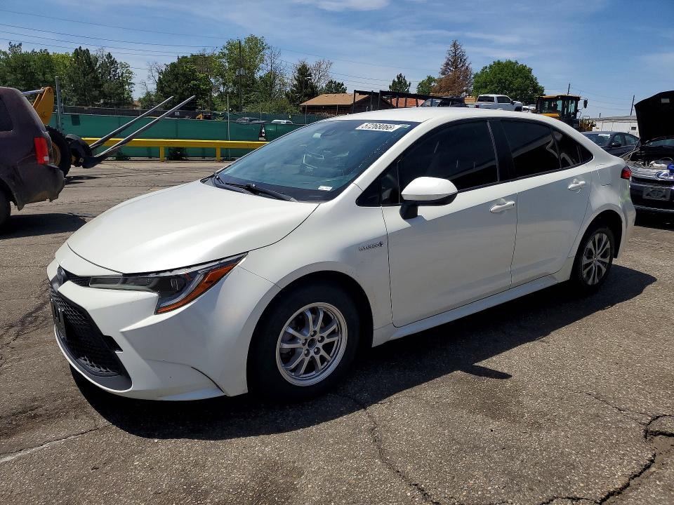 2020 Toyota Corolla VIN JTDEBRBE1LJ005462 COPART salvage auction — HAIL, Co - Certificate Of Title, sold $8,500 on 2026-08-25 (photo 1)