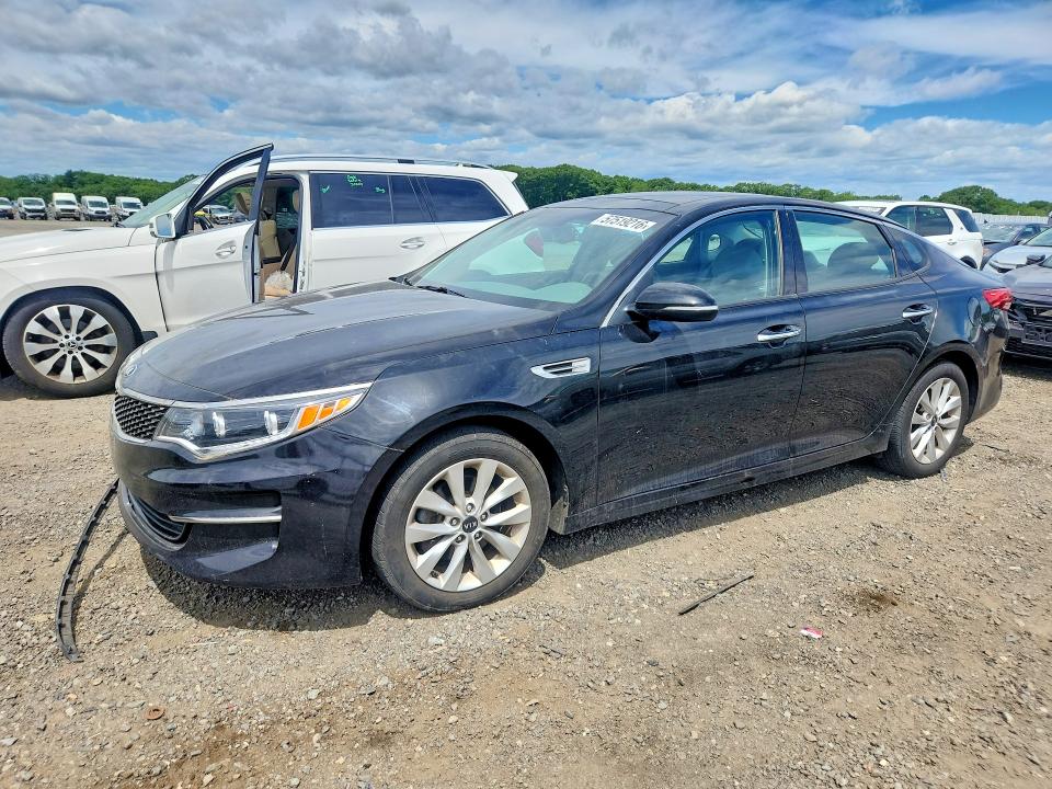2016 Kia Optima VIN 5XXGU4L39GG068158 COPART salvage auction — REAR END, Ma - Cert Of Title-Reconstrctd Coll, sold $650 on 2026-07-29 (photo 1)