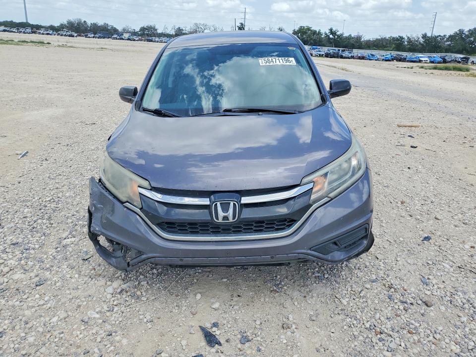2016 Honda Cr-v VIN 5J6RM4H36GL089108 COPART salvage auction — FRONT END, Tx - Salvage Vehicle Title, sold $3,750 on 2026-07-09 (photo 5)