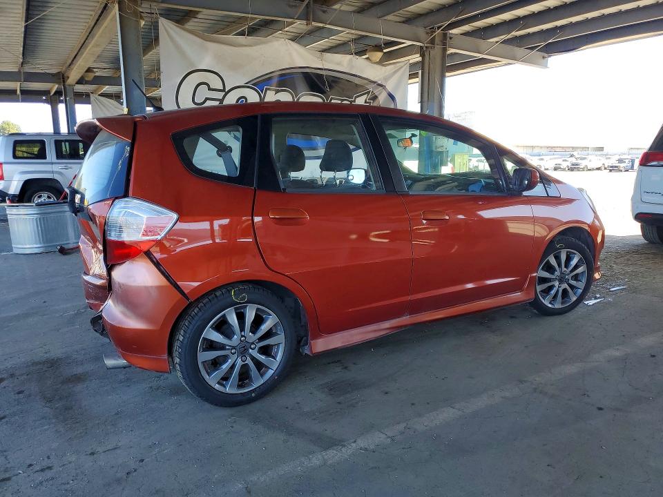2012 Honda Fit VIN JHMGE8H68CC017508 COPART salvage auction — REAR END, Ca - Salvage Certificate, sold $1,300 on 2026-07-14 (photo 3)