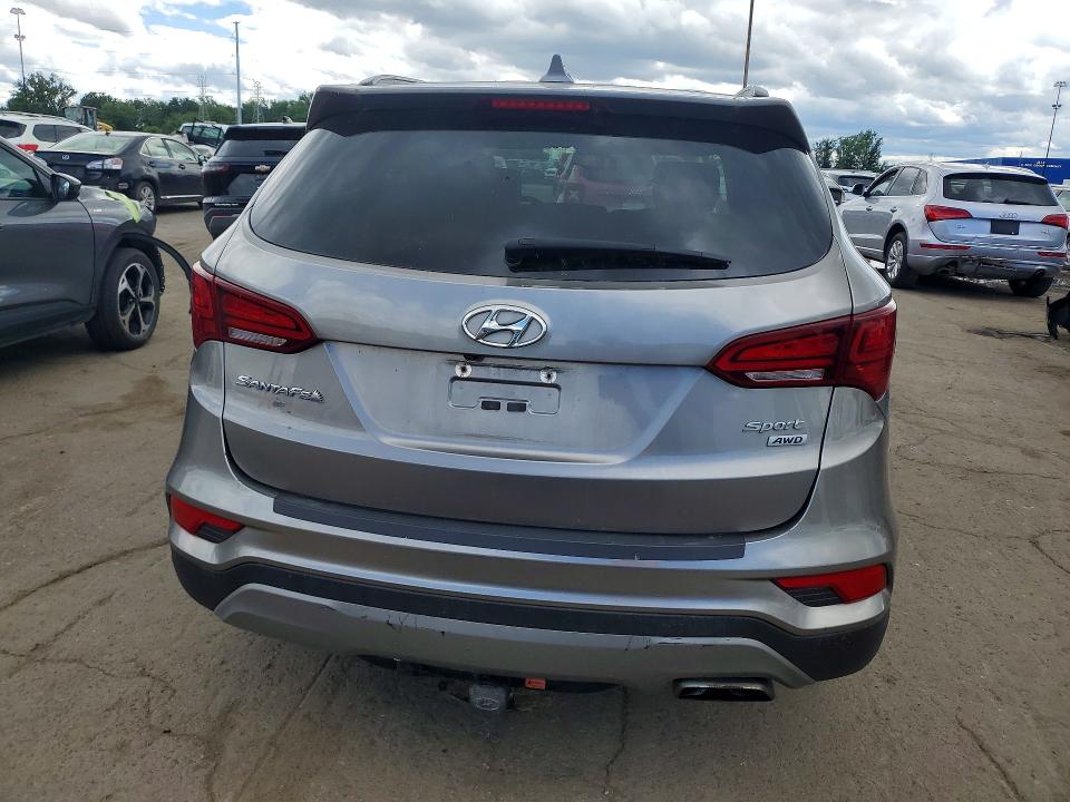 2018 Hyundai Santa fe VIN 5XYZUDLB7JG510065 COPART salvage auction — SIDE, Mi - Scrap Certificate Of Title, sold $1,500 on 2026-07-28 (photo 6)