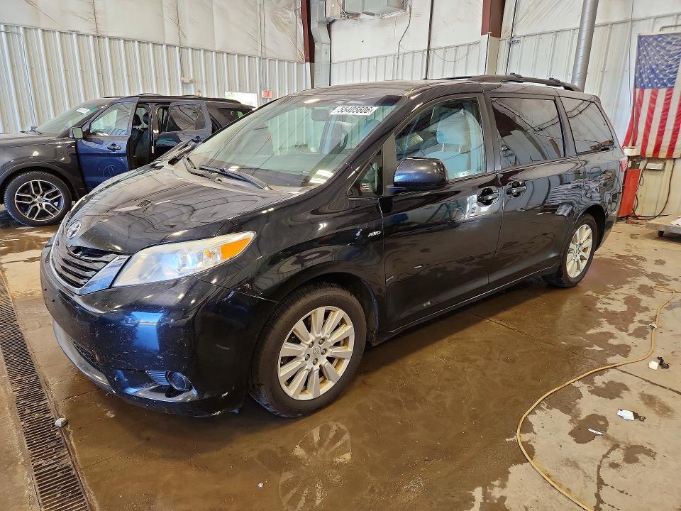 2017 Toyota VIN 5TDJZ3DC6HS166404 COPART salvage auction — FRONT END, WI - CERTIFICATE OF TITLE, sold $3,050 on 2026-07-27 (photo 1)