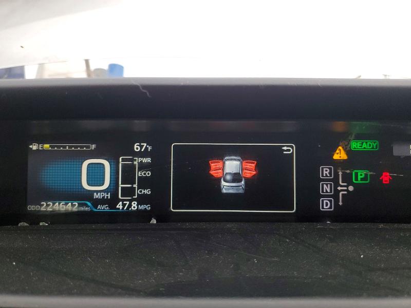 2017 Toyota Prius VIN JTDKBRFU6H3034844 COPART salvage auction — FRONT END, CA - DIS/DLR/EXP APP FOR DUP SALVAG, sold $550 on 2026-07-14 (photo 9)