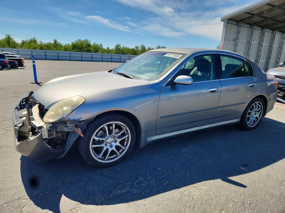 2005 Infi G35 VIN JNKCV51E05M224485 COPART salvage auction — FRONT END, CA - SALVAGE CERTIFICATE, sold $1,050 on 2026-07-16 (photo 1)