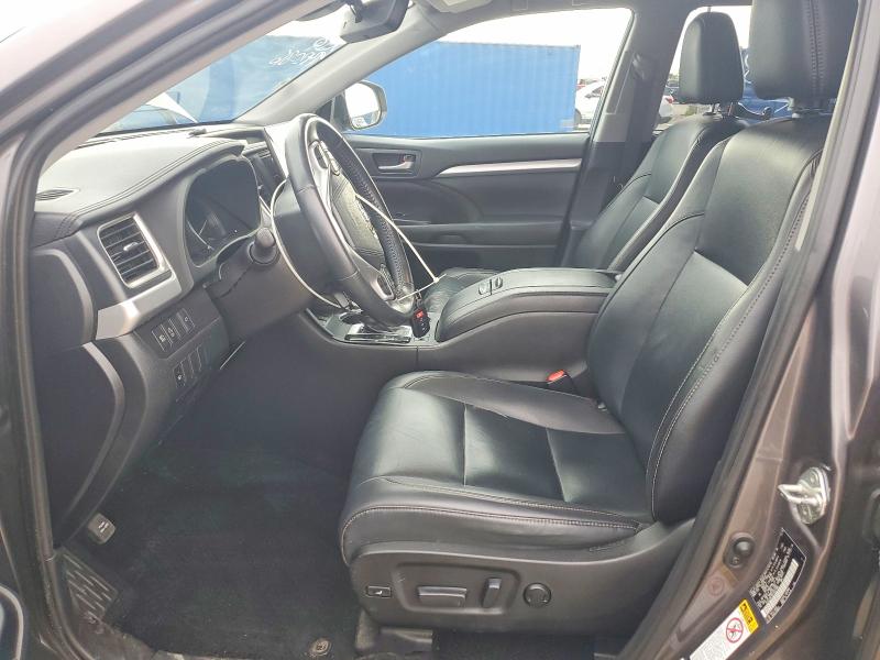 2019 Toyota Highlander VIN 5TDJZRFH5KS942086 COPART salvage auction — FRONT END, In - Cert Of Title-Salvage Title, sold $10,700 on 2026-07-24 (photo 7)
