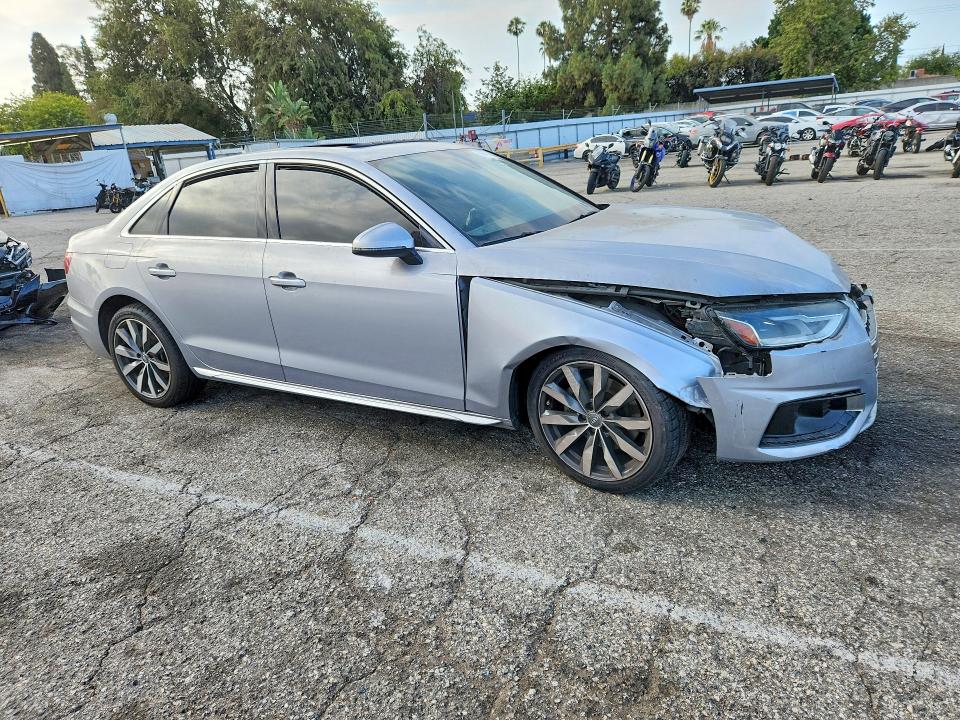 2020 Audi A4 VIN WAUGMAF48LN008564 COPART salvage auction — FRONT END, Salvage Title, sold $3,700 on 2026-07-24 (photo 4)