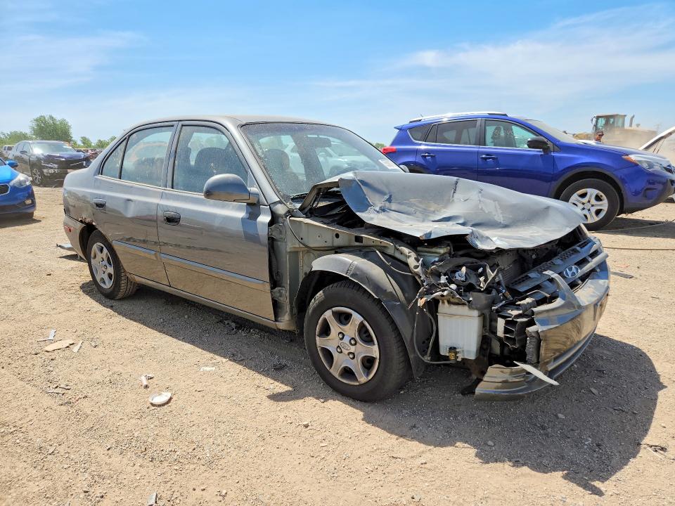 2004 Hyundai Accent VIN KMHCG45C04U572411 COPART salvage auction — FRONT END, Il - Salvage Certificate, sold $275 on 2026-07-14 (photo 4)