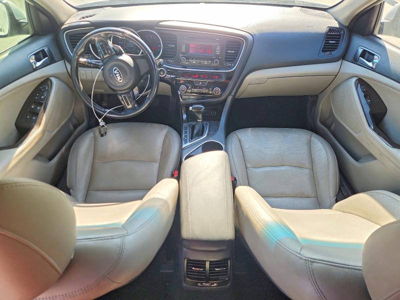 2014 Kia Optima VIN 5XXGN4A70EG322436 COPART salvage auction — FRONT END, Tx - Salvage Vehicle Title, sold $1,850 on 2026-07-31 (photo 8)