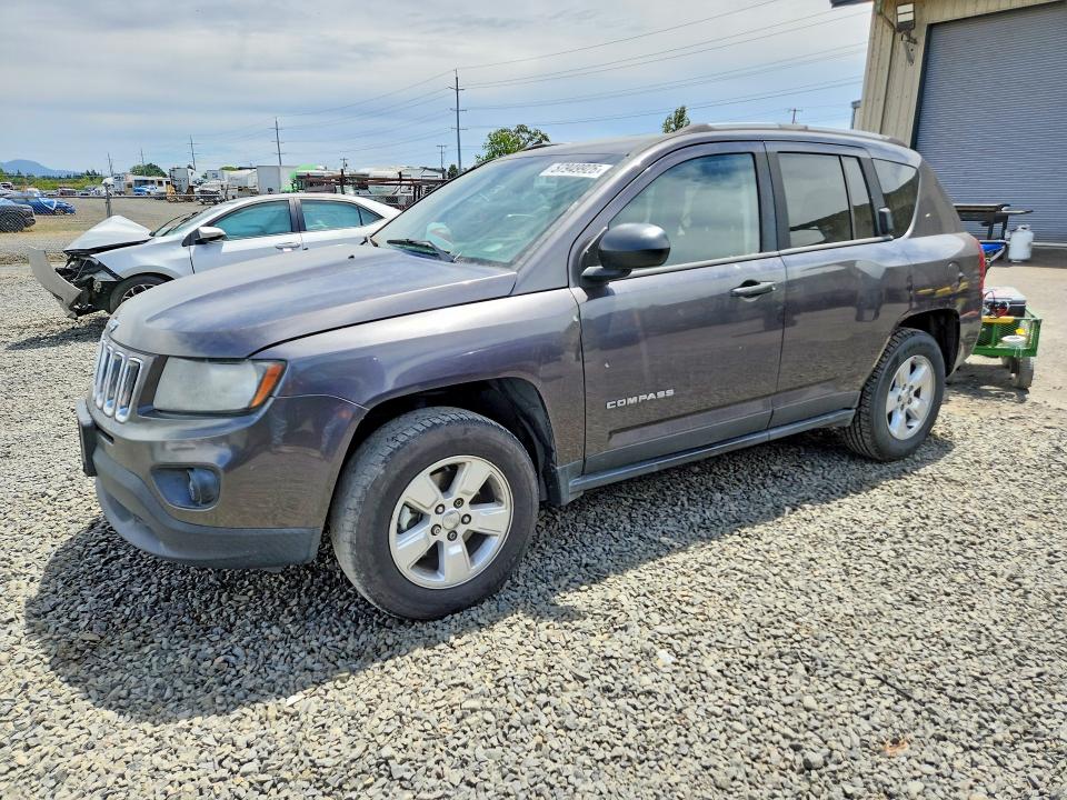 2016 Jeep Compass VIN 1C4NJCBA8GD547627 COPART salvage auction — MINOR DENT/SCRATCHES, Or - Certificate Of Title, sold $800 on 2026-07-28 (photo 1)