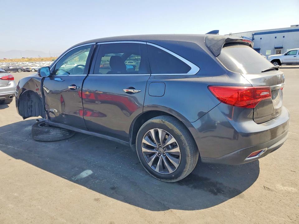 2016 Acura VIN 5FRYD4H47GB026160 COPART salvage auction — FRONT END, Ca - Salvage Certificate, sold $1,700 on 2026-07-27 (photo 2)