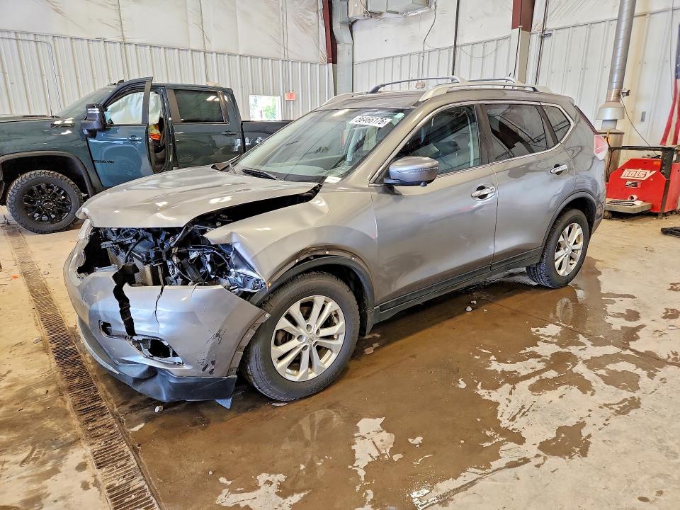 2016 Nissan Rogue VIN JN8AT2MT0GW025018 COPART salvage auction — FRONT END, Wi - Junked Vehicle Bill Of Sale, sold $475 on 2026-07-06 (photo 1)