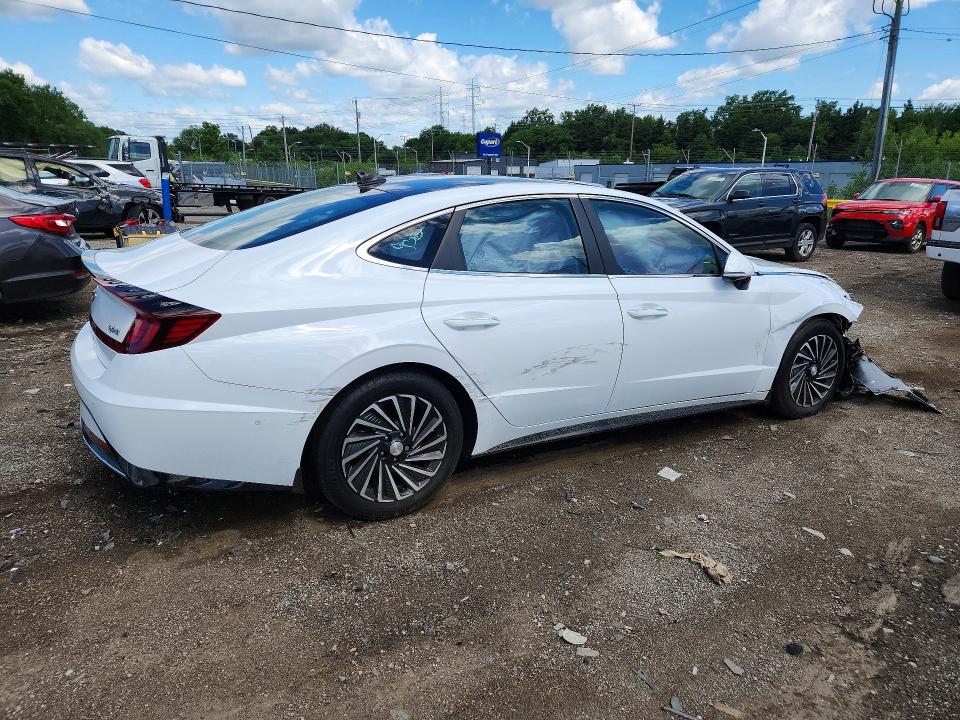 2023 Hyundai Sonata VIN KMHL54JJ9PA059304 COPART salvage auction — FRONT END, Md - Cert Of Salvage > 75% Damage, sold $7,100 on 2026-07-28 (photo 3)