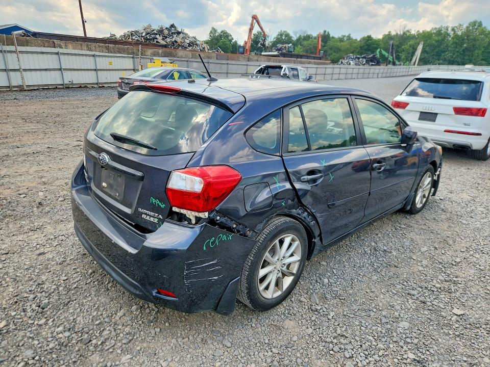 2014 Subaru Impreza VIN JF1GPAC62E8278252 COPART salvage auction — REAR END, NJ - CERT OF TITLE-SALVAGE (P), sold $350 on 2026-07-31 (photo 3)